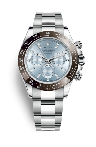[116506-0002 (aka: m116506-0002)] Cosmograph Daytona Platinum / Cerachrom / Ice Blue - Baguette