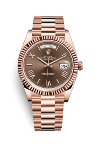 [228235-0002] Day-Date 40 Everose / Chocolate - Roman