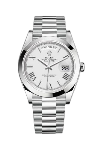 [228206-0028] Day-Date 40 Platinum / White - Roman
