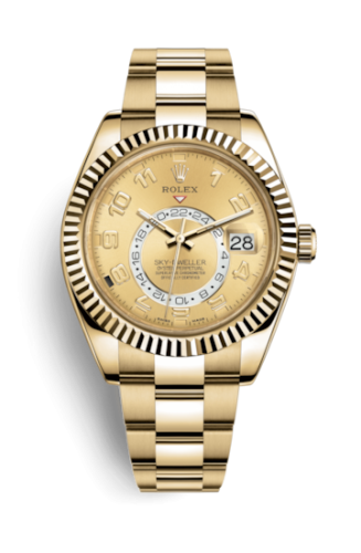 [326938-0002] Sky-Dweller Yellow Gold / Champagne Arabic