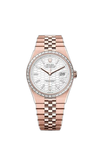 [127385TBR-0003] Land-Dweller 40 Everose - Baguette / White / Flat Jubilee