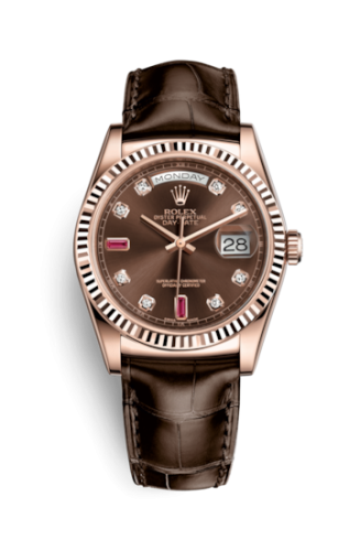 [118135-0020] Day-Date 36 Everose / Strap / Chocolate
