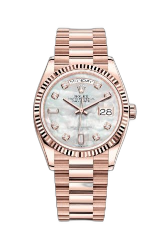 [128235-0029 (aka: M128235-0029)] Day-Date 36 Everose Gold / Fluted / MOP-Diamond / President