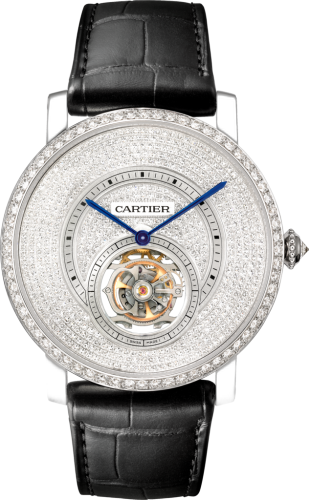 [HPI00592] Rotonde de Cartier Flying Tourbillon White Gold / Diamond
