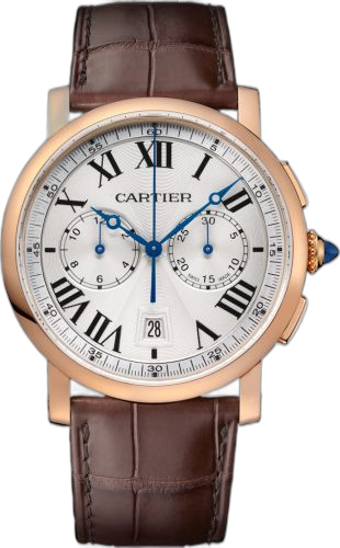 [W1556238] Rotonde de Cartier Chronograph Pink Gold / Silver