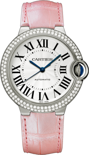 [WJBB0011] Ballon Blue de Cartier 36 Automatic White Gold / Diamonds / Pink