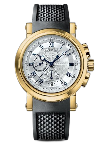 [5827BA/12/5ZU] Marine Chronograph 5827 Yellow Gold / Silver / Rubber
