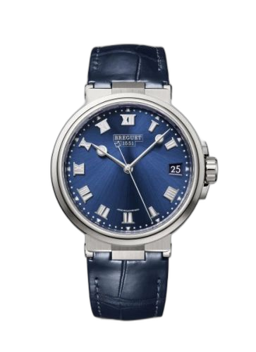 [5517TI/Y1/9ZU] Marine 5517 Titanium / Blue / Alligator