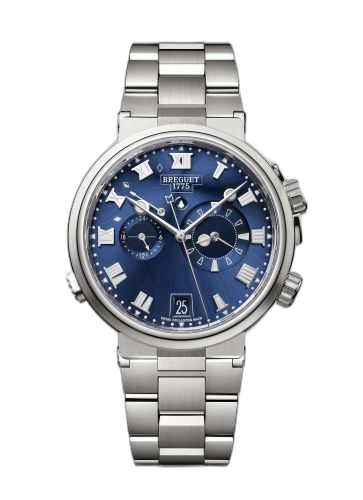 [5547TI/Y1/TZ0] Marine Alarme Musicale Titanium / Blue / Bracelet