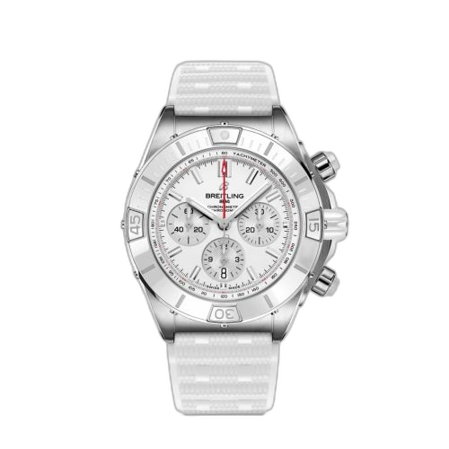 [AB0136A71A1S1] Super Chronomat B01 44 Stainless Steel / White / Japan