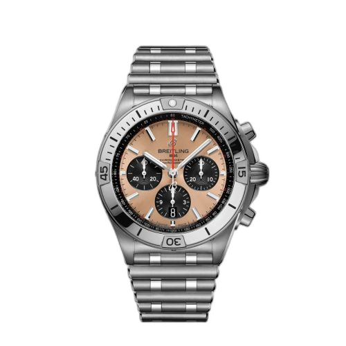 [AB0134101K1A1] Chronomat B01 42 Stainless Steel / Copper / Rouleaux