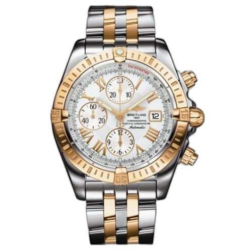 [C1335611/A619] Chronomat Evolution Stainless Steel / Yellow Gold / White - Roman
