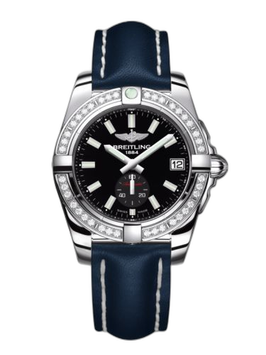 [A3733053/BE77/194X/A16BA.1] Galactic 36 Automatic Stainless Steel / Diamond / Onyx Black / Calf