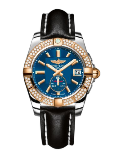 [C3733053.C831.414X] Galactic 36 Automatic Stainless Steel / Rose Gold / Diamond / Gun Blue / Calf