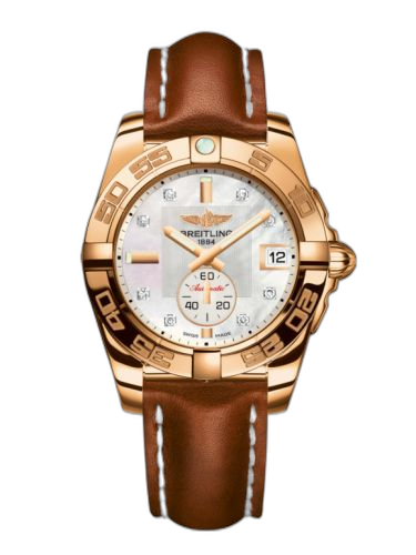 [H3733012.A725.412X] Galactic 36 Automatic Rose Gold / Pearl Diamond / Calf