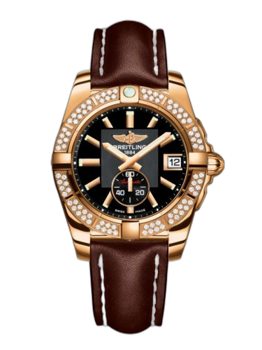[H3733053.BA54.416X] Galactic 36 Automatic Rose Gold / Diamond / Volcano Black / Calf