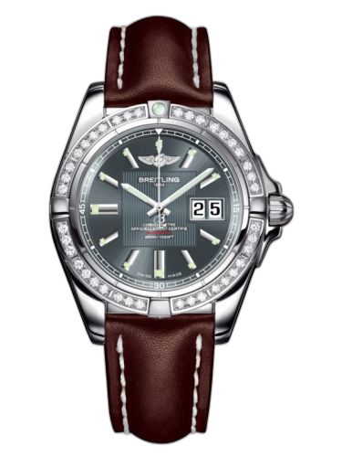 [A49350LA.F549.431X] Galactic 41 Stainless Steel / Diamond / Tomcat Gray / Calf