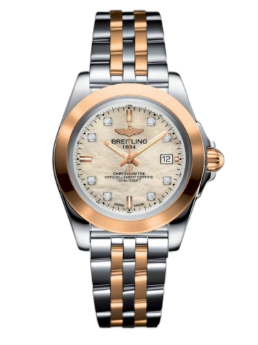 [C7133012/A803/792C] Galactic 32 Sleek Edition Stainless Steel / Rose Gold / Pearl Diamond / Bracelet