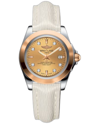 [C7133012/H550/235X/A14BA.1] Galactic 32 Sleek Edition Stainless Steel / Rose Gold / Golden Sun Diamond / Sahara