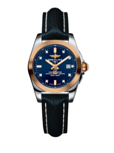 [C7234812/C964/271X/A12BA.1] Galactic 29 Stainless Steel / Rose Gold / Horizon Blue Diamond / Sahara