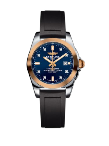 [C7234812/C964/248S/A12S.1] Galactic 29 Stainless Steel / Rose Gold / Horizon Blue Diamond / Rubber