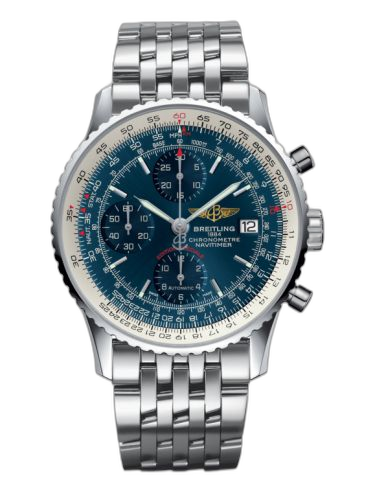 [A1332412.C942.451A] Navitimer Heritage Stainless Steel / Aurora Blue / Bracelet