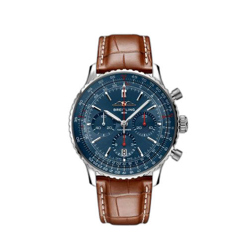 [AB01383A1C1P1] Navitimer B01 Chronograph 43 Stainless Steel / Blue / France