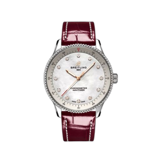[A77320E61A2P2] Navitimer Quartz 32 Stainless Steel / MOP / Croco / Pin