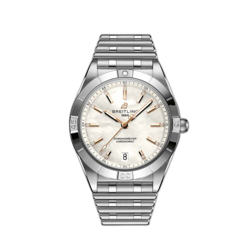[A10380101A4A1] Chronomat Automatic 36 Stainless Steel / MOP / Rouleaux