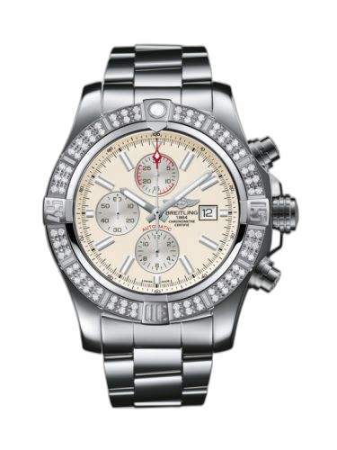 [A1337153/G779/168A] Super Avenger II Stainless Steel / Diamond / Stratus Silver / Bracelet