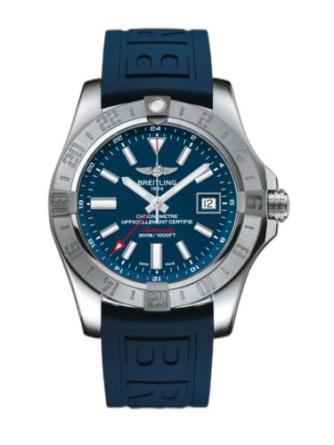 [A32390111C1S2 (aka: A3239011/C872/158S/A20S.1)] Avenger II GMT Stainless Steel / Mariner Blue / Rubber / Pin
