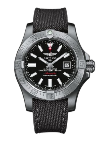 [A1733110/BC30/109W/A20BASA.1] Avenger II Seawolf Stainless Steel / Volcano Black / Military / Pin
