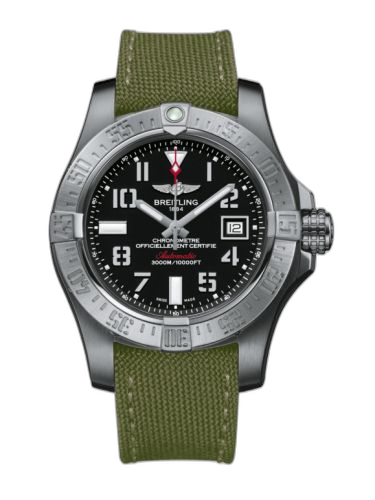 [A1733110/BC31/106W/A20BASA.1] Avenger II Seawolf Stainless Steel / Volcano Black / Military / Pin