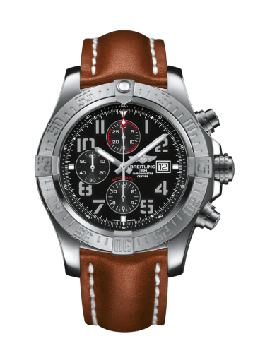[A1337111/BC28/440X/A20D.1] Super Avenger II Stainless Steel / Volcano Black / Calf / Folding