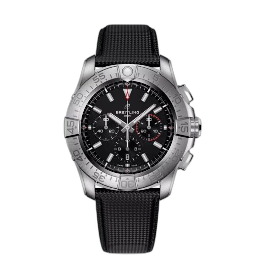 [EB0148101B1X1] Super Avenger B01 Chronograph 46 Titanium / Black / Strap