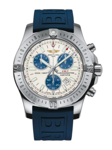 [A7338811/G790/158S/A20S.1] Colt Chronograph Stratus Silver / Rubber / Pin