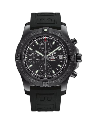 [M1338810.BF01.152S] Colt Chronograph Automatic Blacksteel / Volcano Black / Rubber