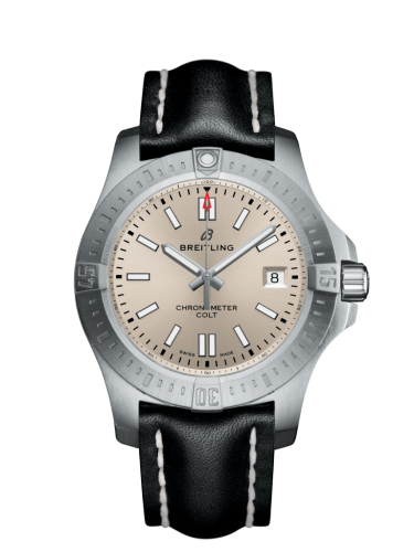 [A17313101G1X1 (aka: A1731310.G837.428X)] Chronomat Colt 41 Automatic Silver / Calf / Pin