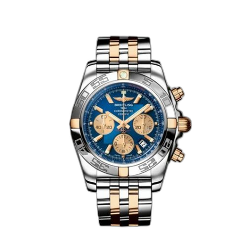 [IB011012/C790] Chronomat 44 Stainless Steel / Rose Gold / Blue