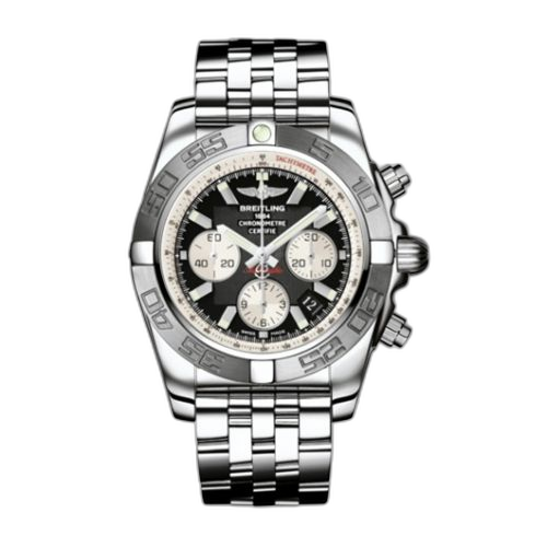 [AB011011/B967/375A] Chronomat 44 Stainless Steel / Black / Bracelet