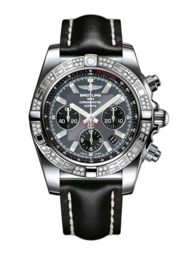 [AB0110AA.F546.435X] Chronomat 44 Stainless Steel / Diamond / Blackeye Gray / Calf