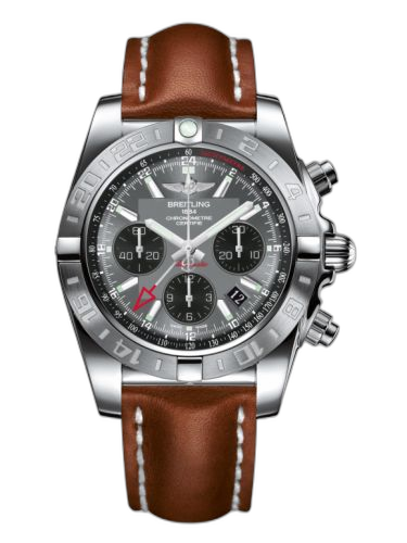 [AB042011.F561.433X] Chronomat 44 GMT Stainless Steel / Blackeye Grey / Calf