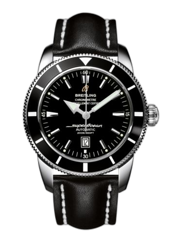 [A1732024.B868.441X] Superocean Heritage 46 Stainless Steel / Black / Black / Calf