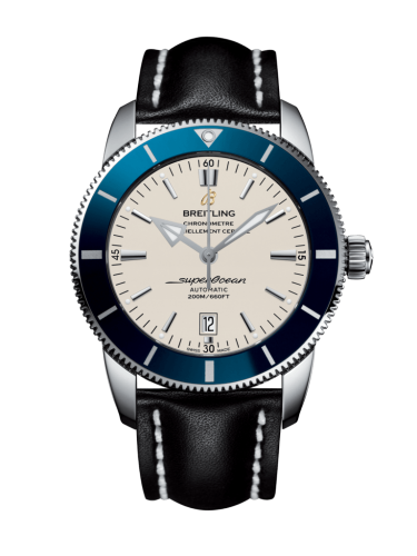 [AB202016/G828/441X/A20BA.1] Superocean Heritage II 46 Stainless Steel / Blue / Silver / Calf / Pin