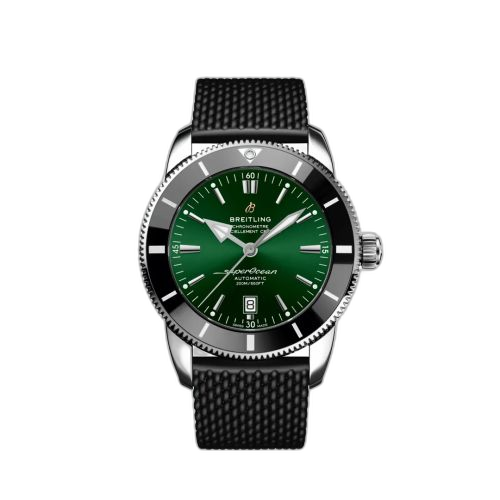 [AB2020121L1S1] Superocean Heritage II 46 Stainless Steel / Green / Rubber