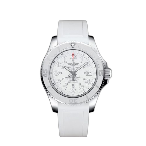 [A17365D2/A766/161A] Superocean II 42 Stainless Steel / White / Japan Special Edition