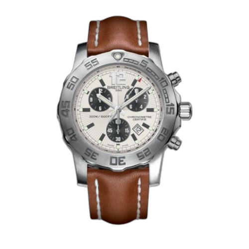 [A7338710G742433X] Colt Chronograph II Silver / Calf