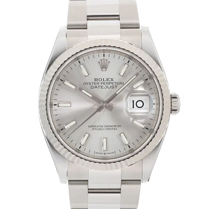 Rolex Datejust 36 Stainless Steel / Fluted / Silver / Oyster
