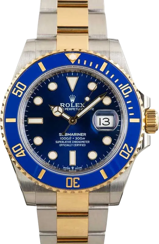 Rolex Submariner Date 41 Stainless Steel / Yellow Gold / Blue