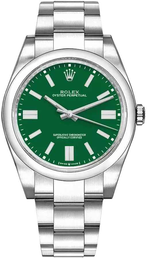 Rolex Oyster Perpetual 41 Stainless Steel / Green